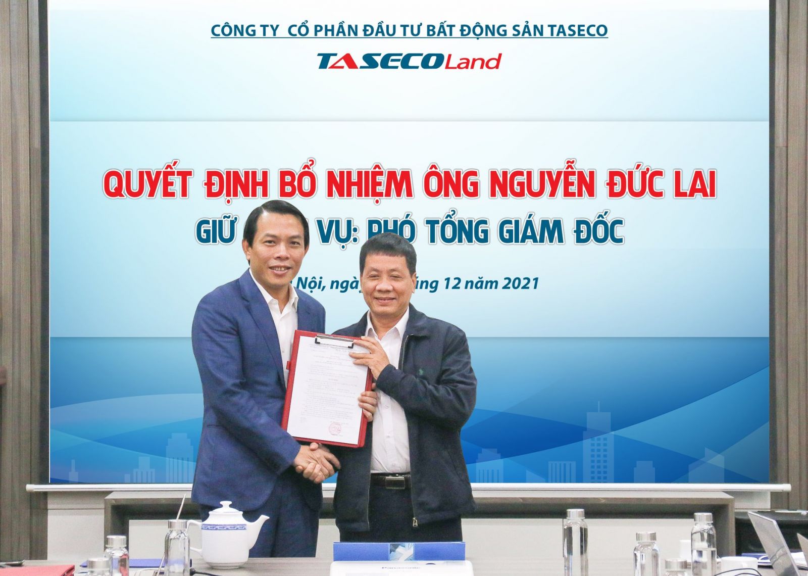 Taseco Land tổ chức lễ công bố quyết định bổ nhiệm nhân sự lãnh đạo cấp cao