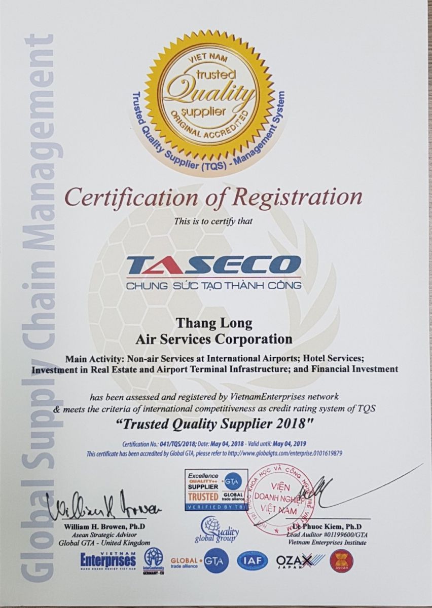 Taseco đạt 