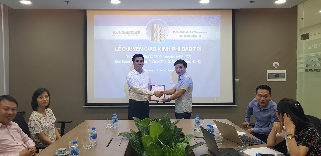 Lễ chuyển giao kinh phí bảo trì tòa nhà Taseco Complex