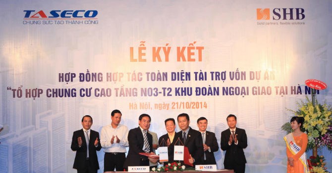 Taseco và SHB ký hợp đồng hợp tác toàn diện dự án N03-T2