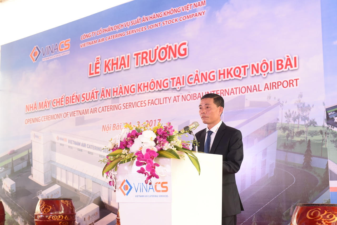 VINACS khai trương nhà máy chế biến suất ăn hàng không tại Nội Bài.