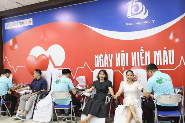 Hiến máu nhân đạo: nghĩa cử cao đẹp của tập thể nhân viên Công ty Taseco Land